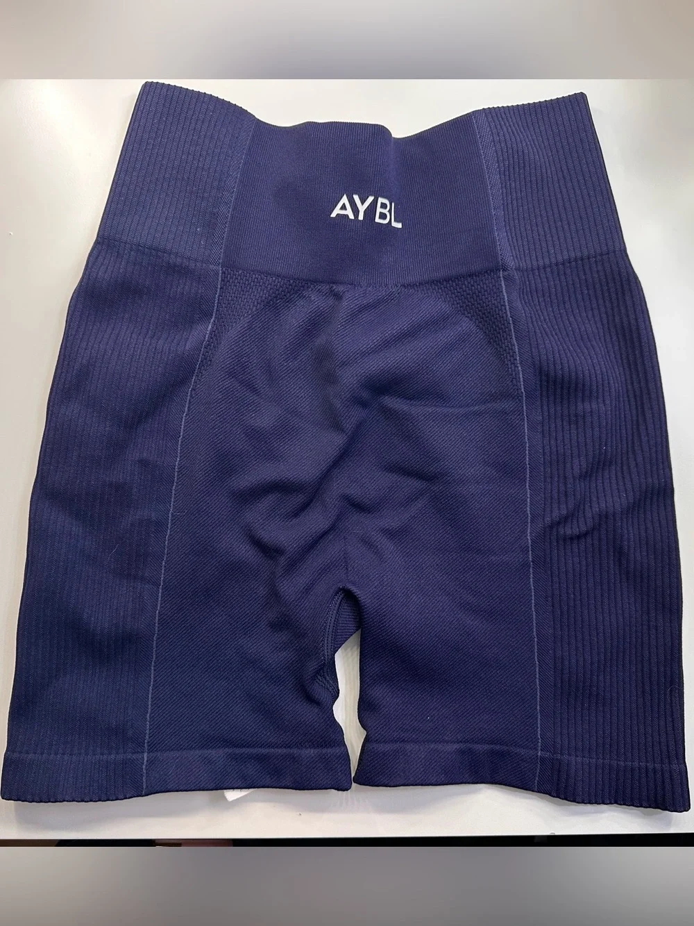 AYBL Navy Ribbed Shorts